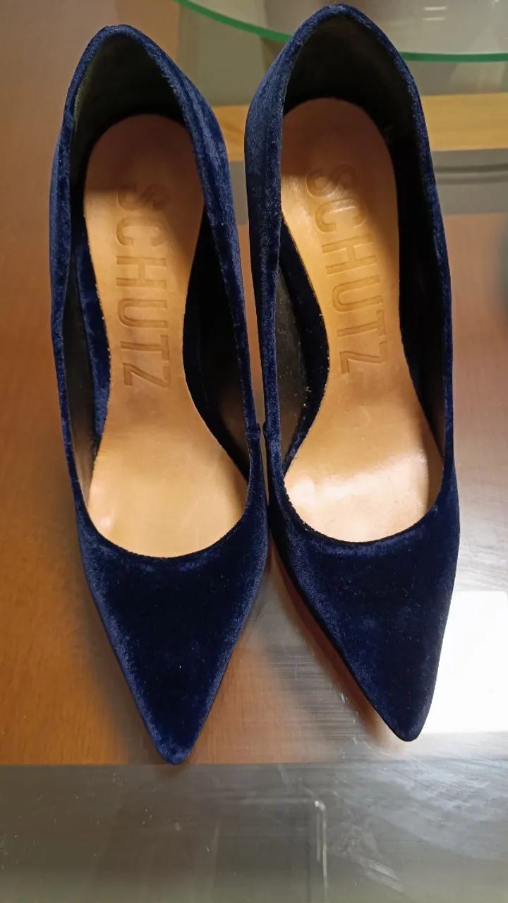 Scarpin azul Schutz - Foto 3