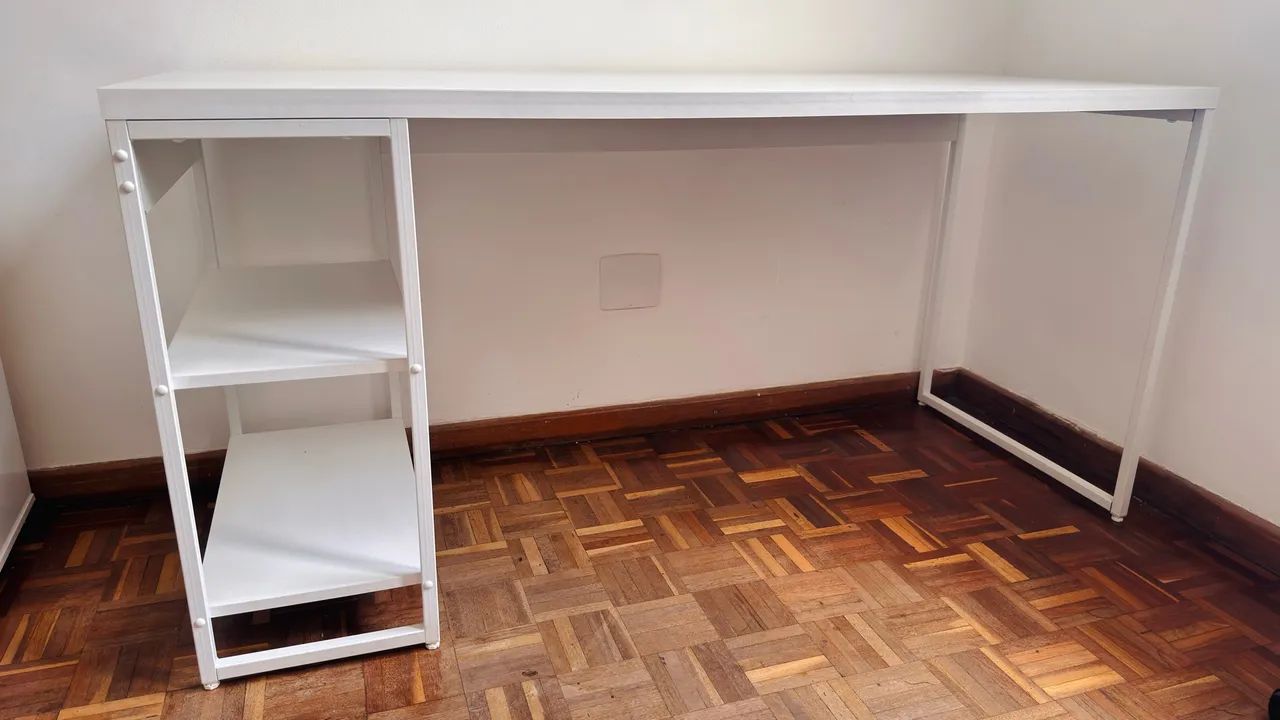 MESA ESCRIVANINHA COM PRATELEIRAS LATERAIS  - Foto 5