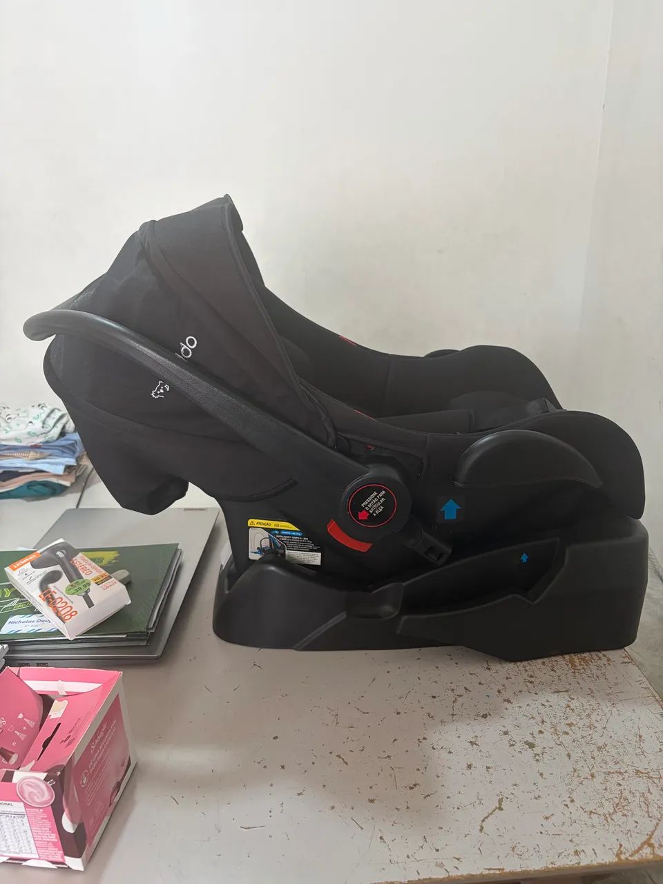 Carrinho de Bebê Kiddo Sprint II com Bebê conforto e base - Foto 4