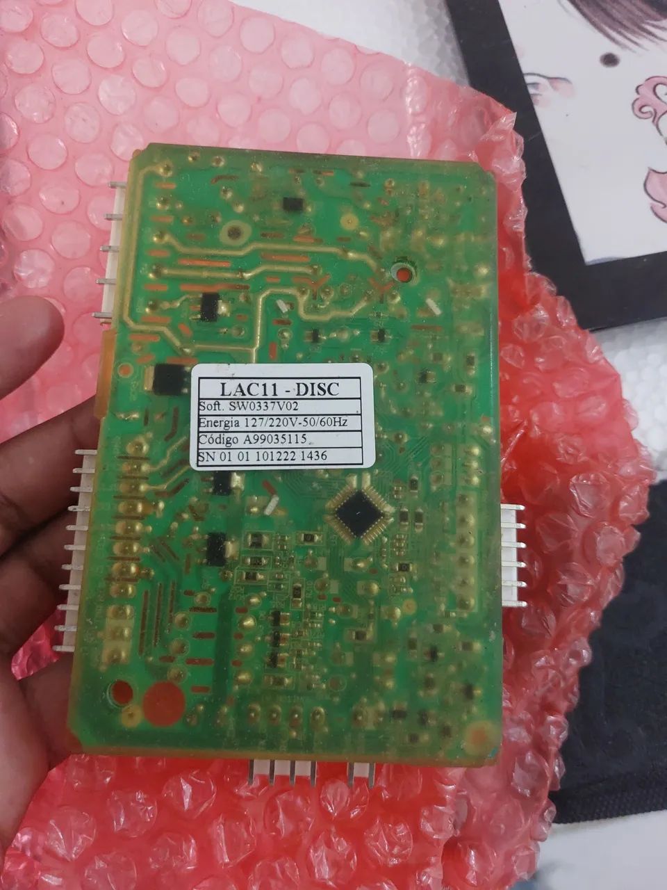 Placa de máquina de lavar eletrolox nova zero - Foto 2