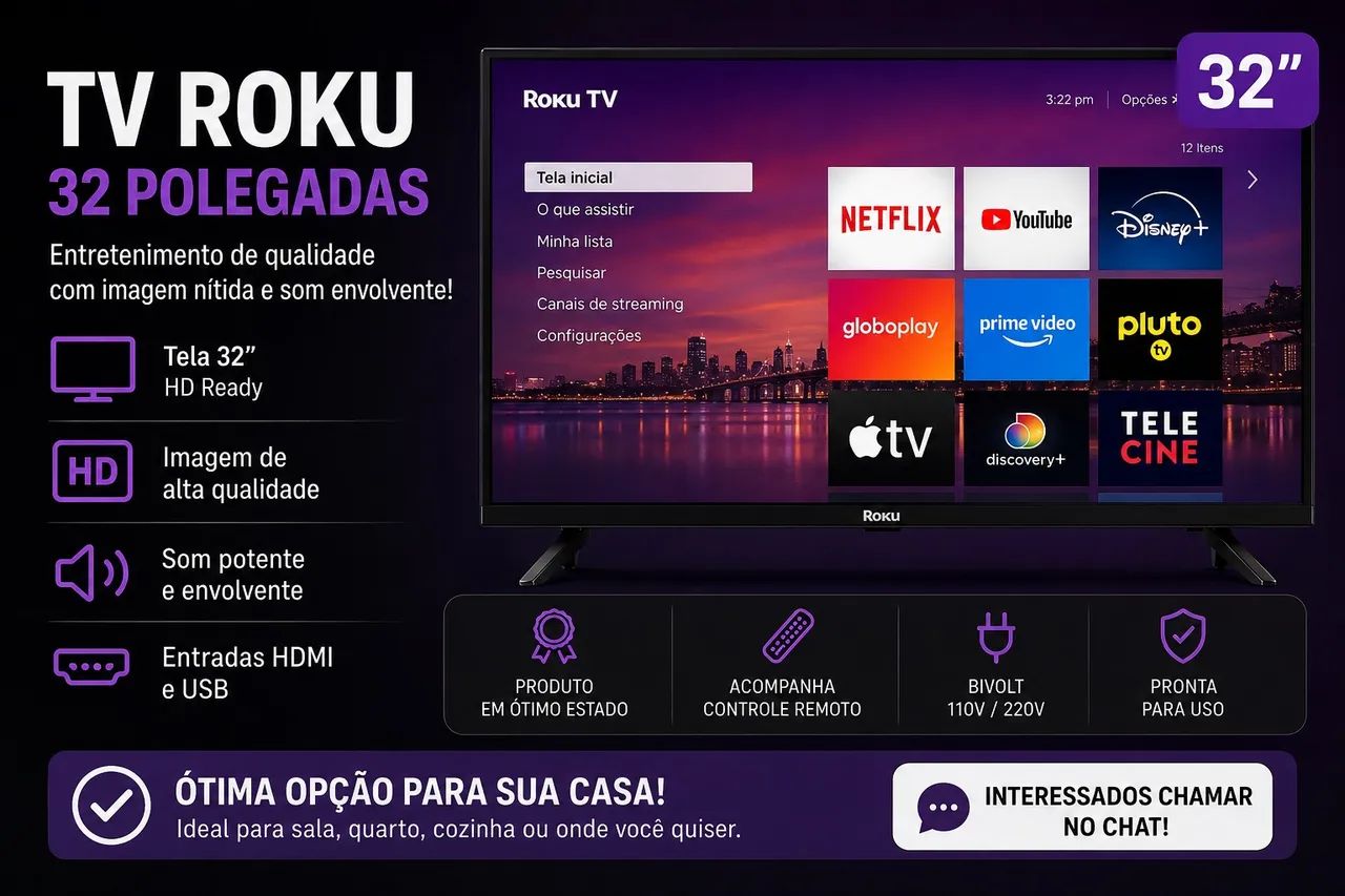 Televisão Roku 32 