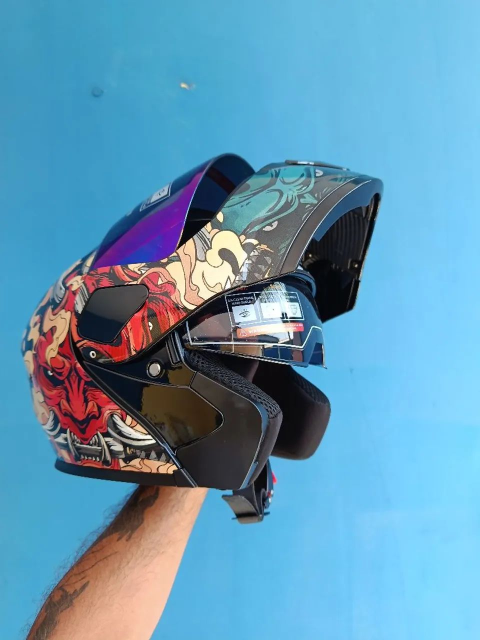 Capacete robocop Dot - Foto 2
