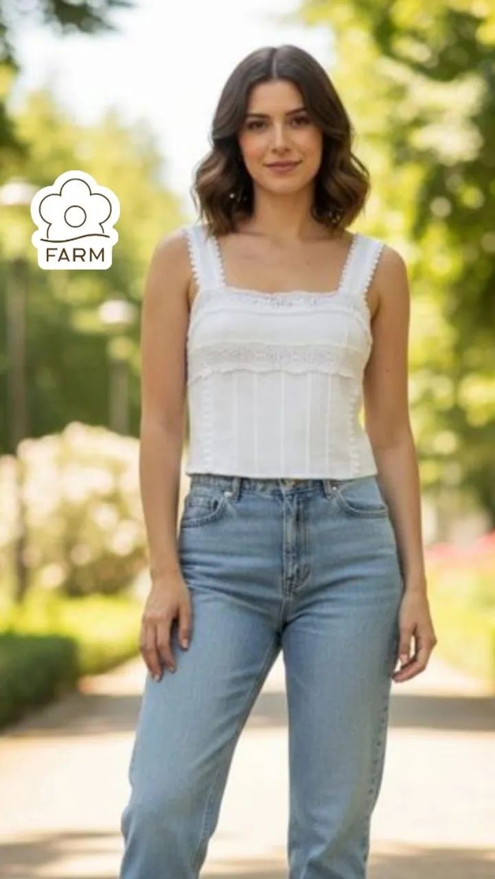 Blusa Cropped Farm Tam P