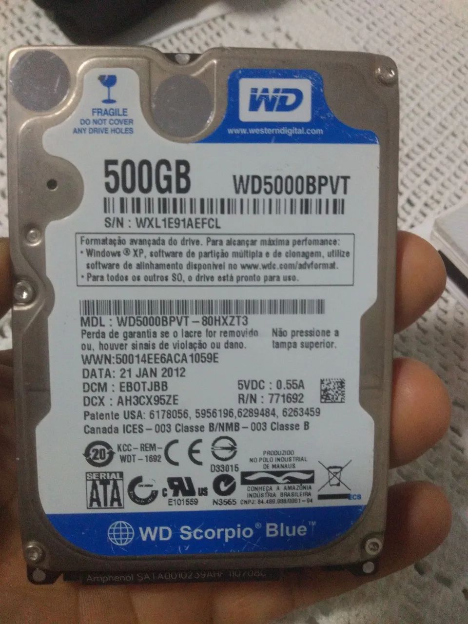 HD para notebook 500gb - Foto 3