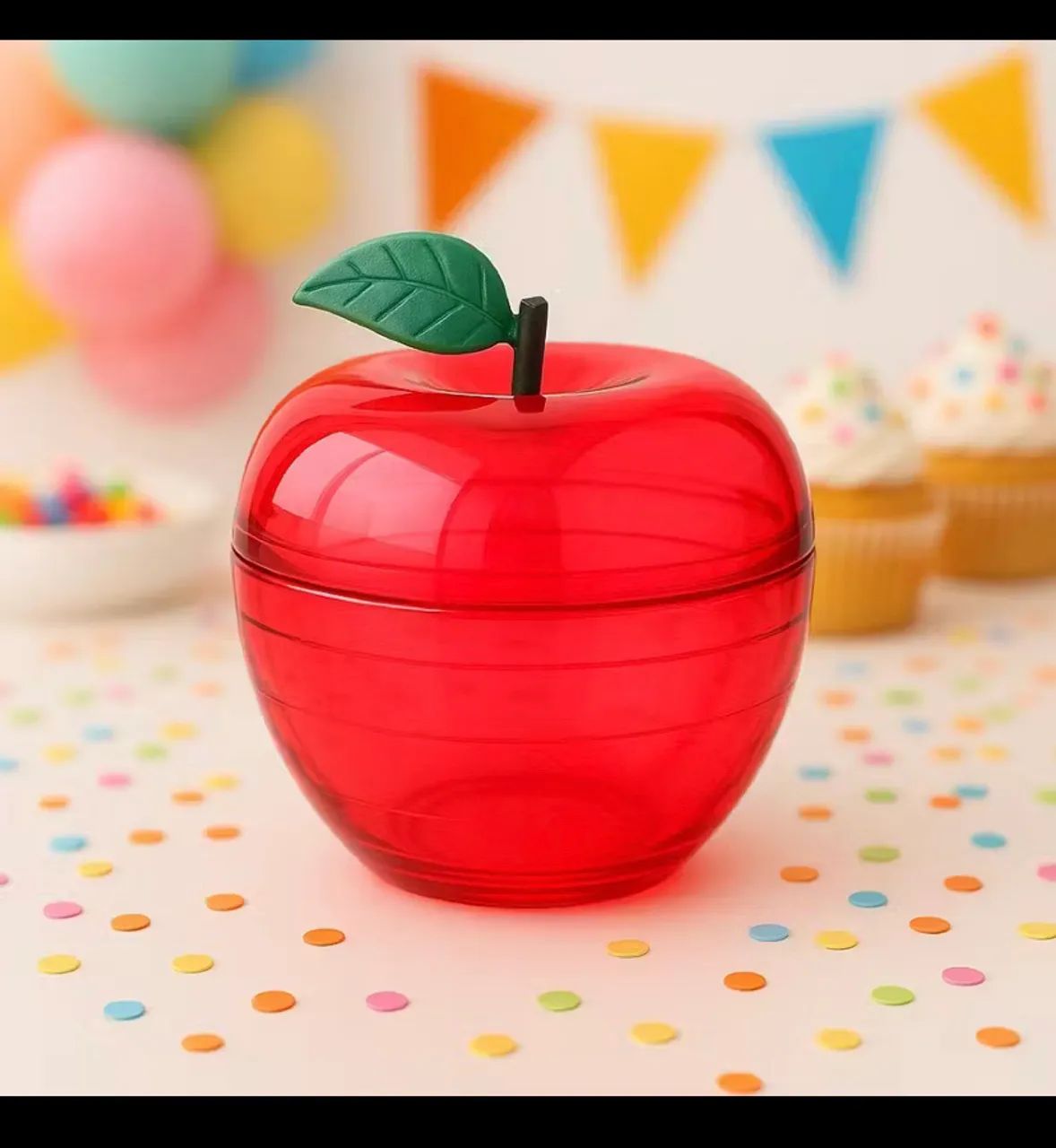 Mini maçãs de acrílico 
