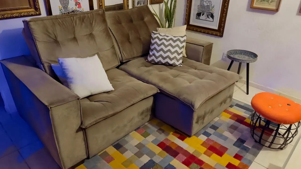 1 Poltrona (Linho cor chumbo)  - Foto 3