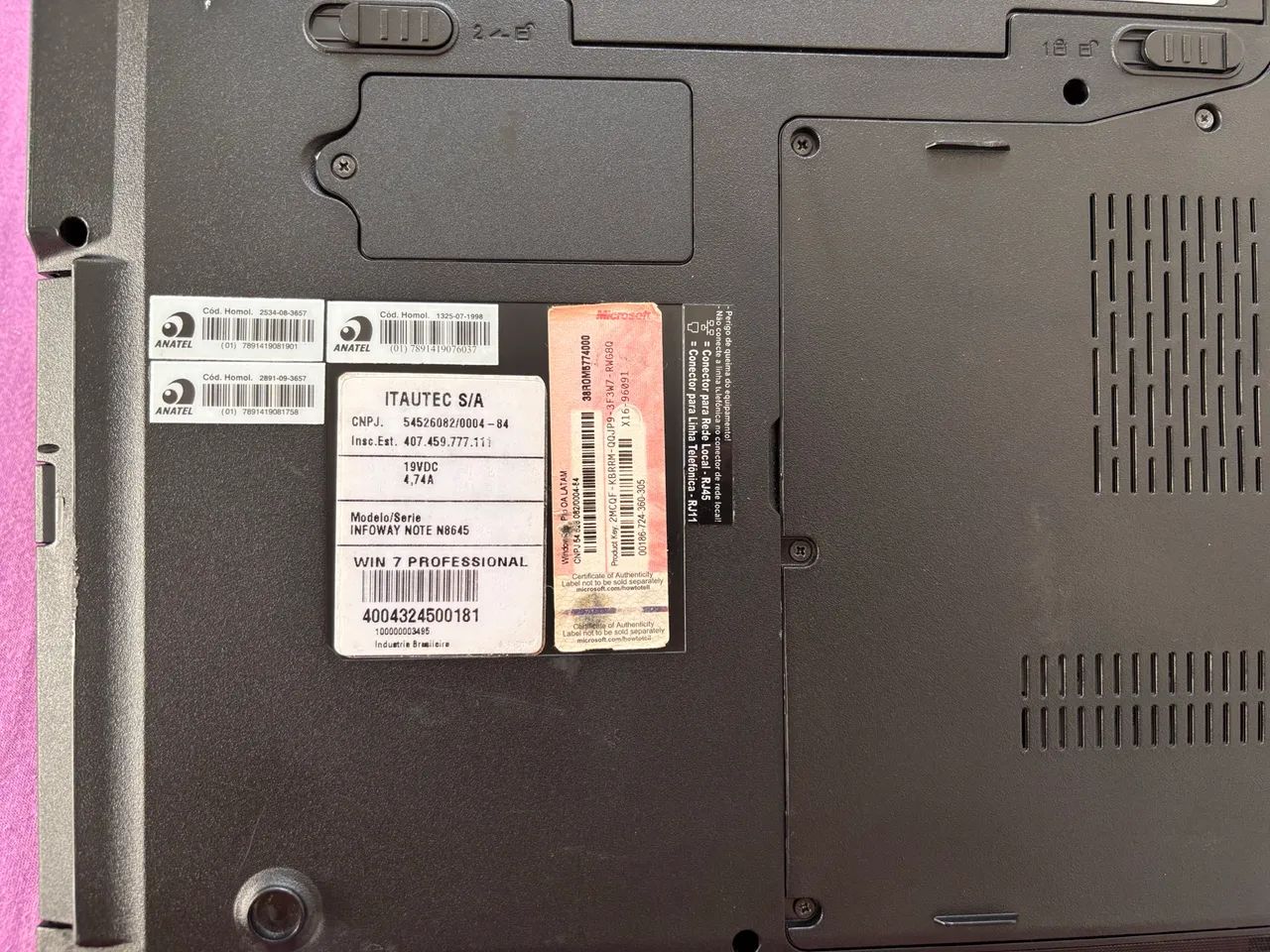 Notebook Itautec Infoway N8645 Core i5 4GB + Carregador - Foto 4