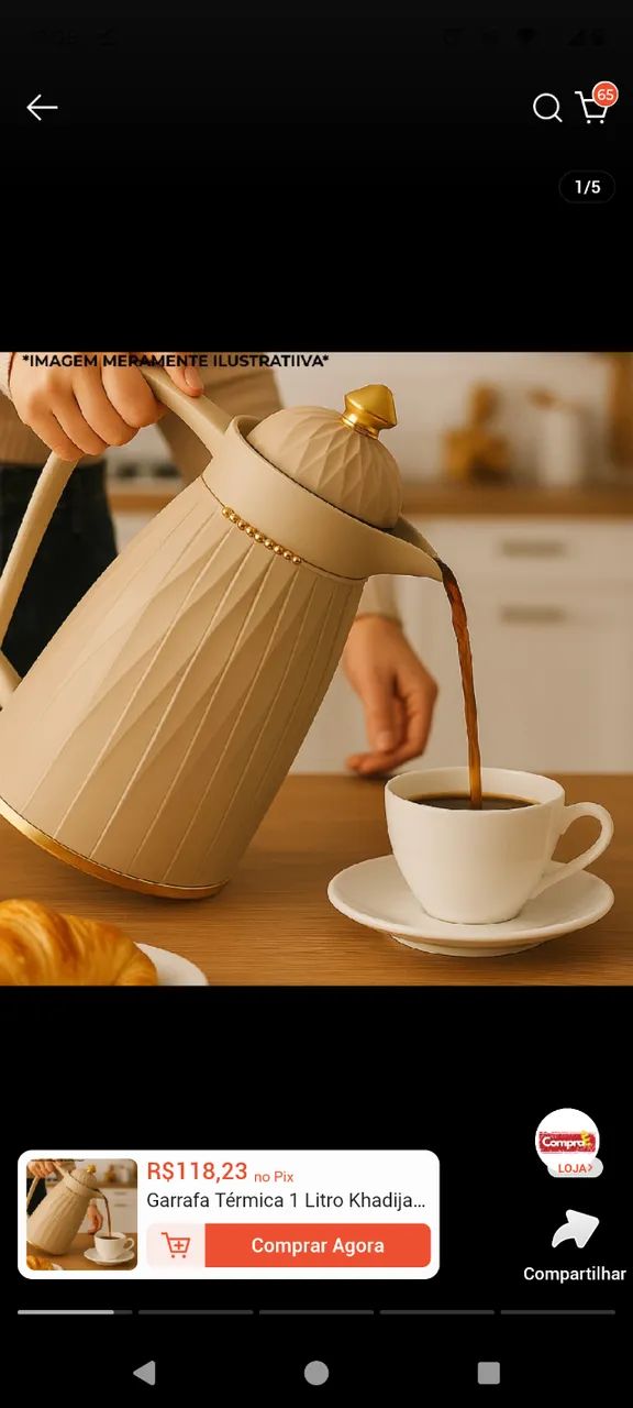 Garrafa de café nova 