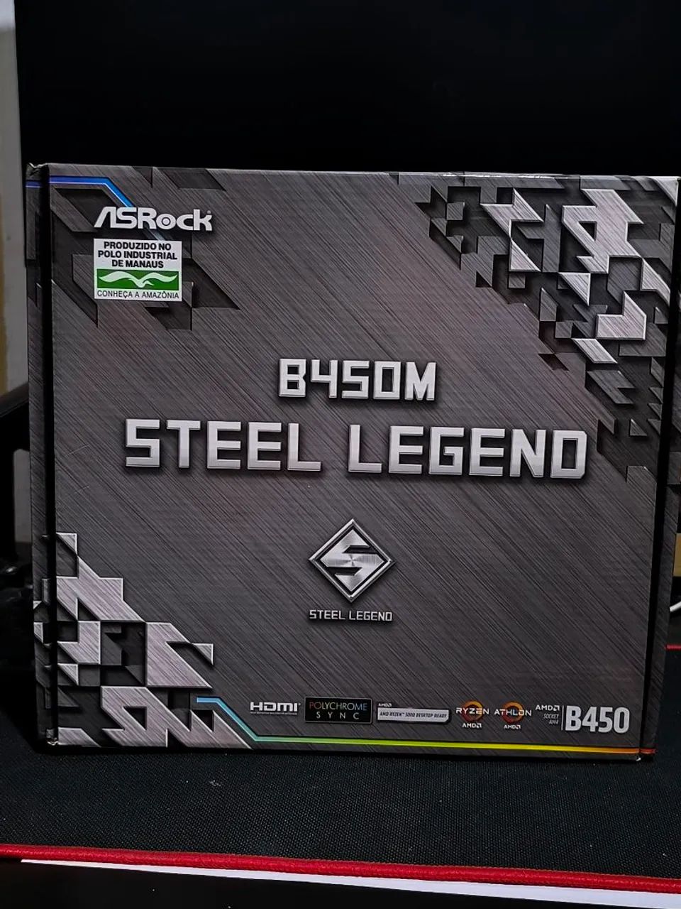 Placa mãe b450 steel legend RGB nova lacrada  - Foto 2