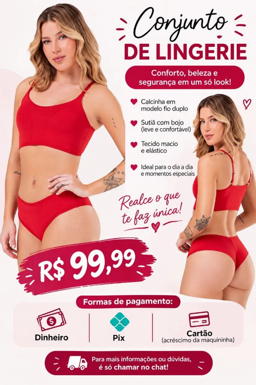 Conjunto de Lingerie Romance