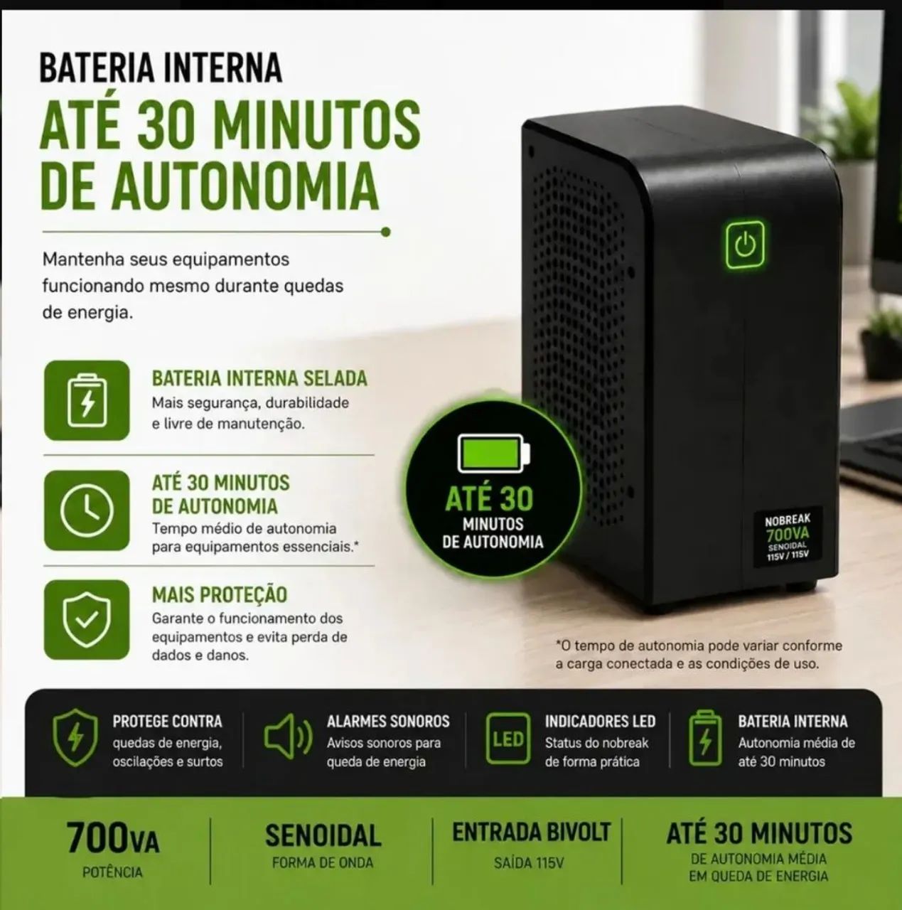 Nobreak para Computador e impressora - Foto 4