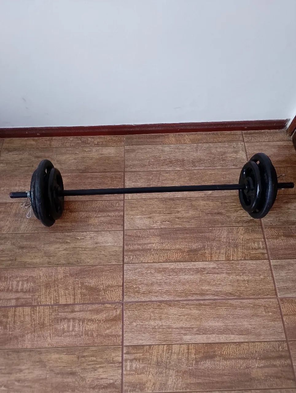 40 kilos de anilhas barra e presilhas  - Foto 3