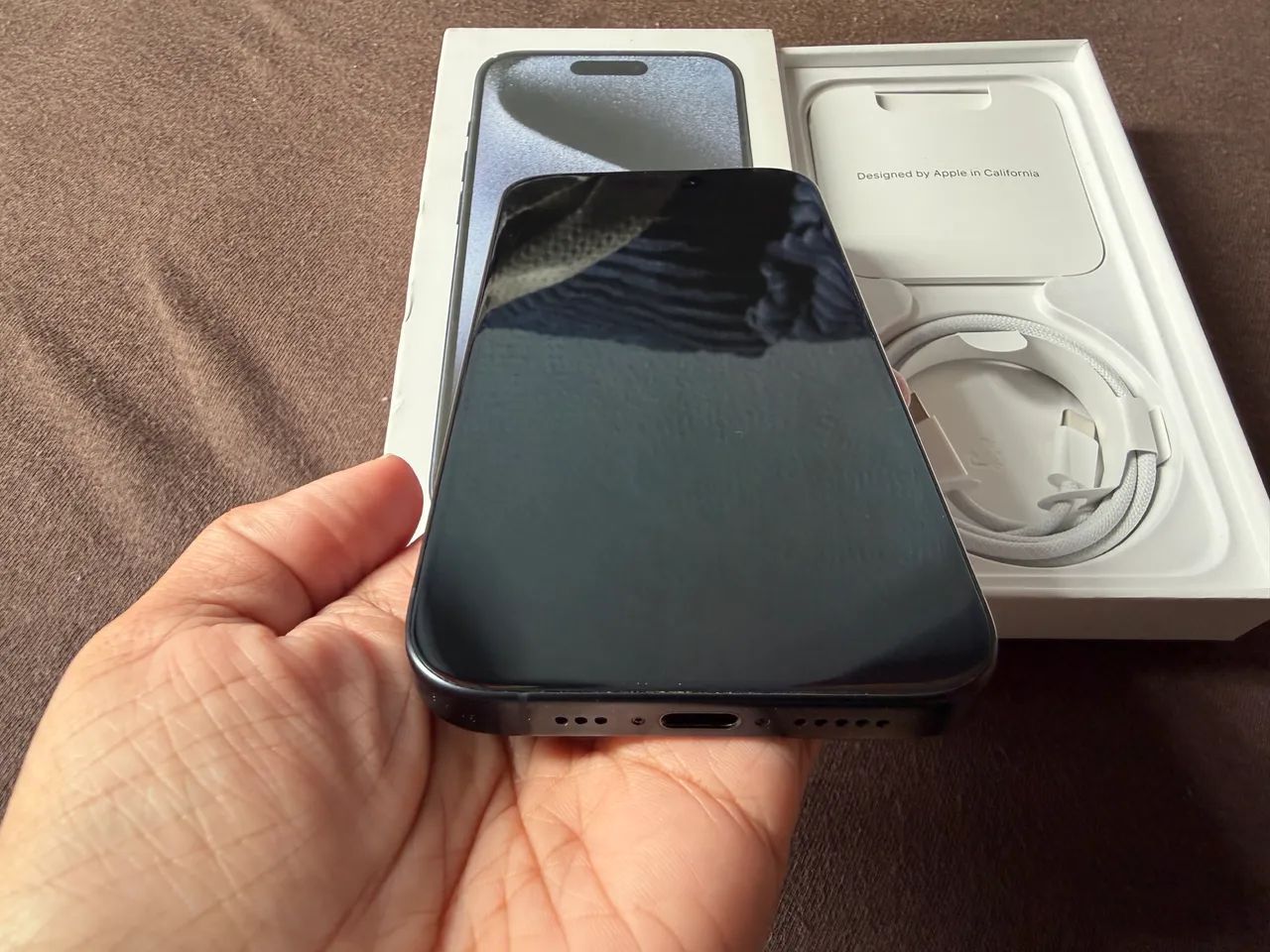 iPhone 15 Pro Azul titânio 128GB - Foto 5