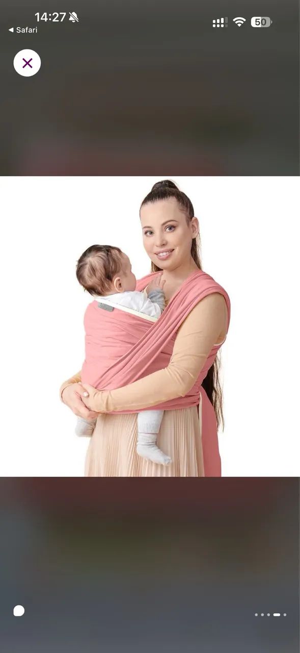 Sling yogi baby rosa - Foto 3