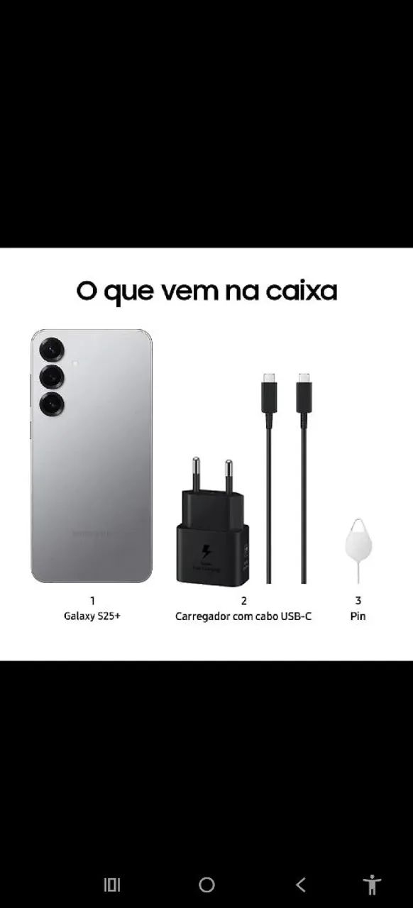 Galaxy S25 plus mais fone de brinde - Foto 2
