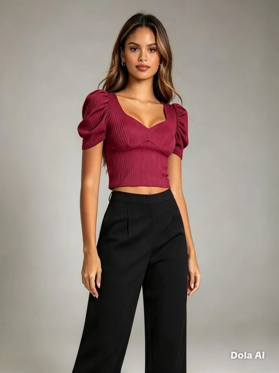Cropedd+ calça social feminina 