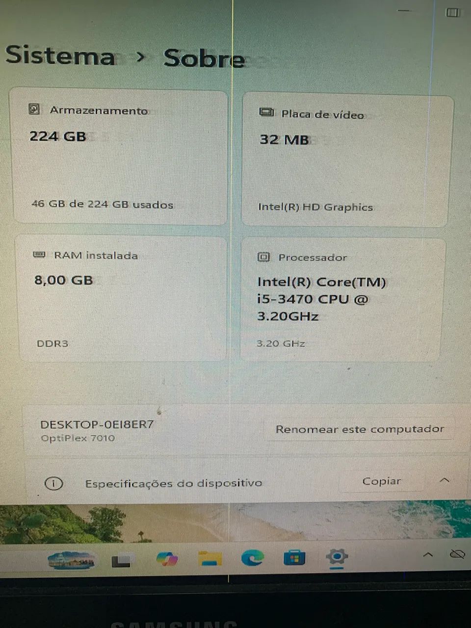 Cpu Dell i5 8gb ssd 240 - Foto 3