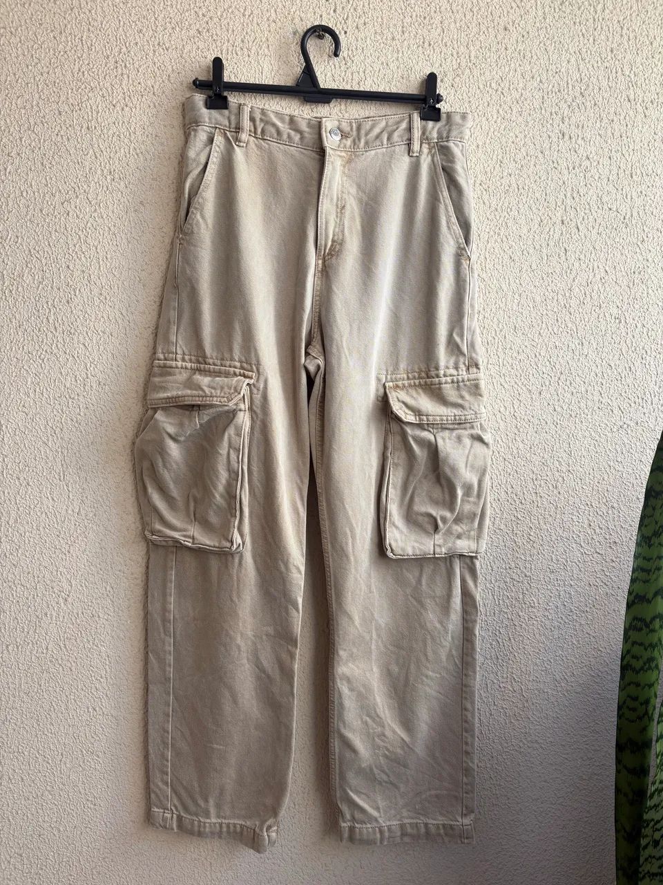  Calça Cargo Zara Bege - Tam. 40