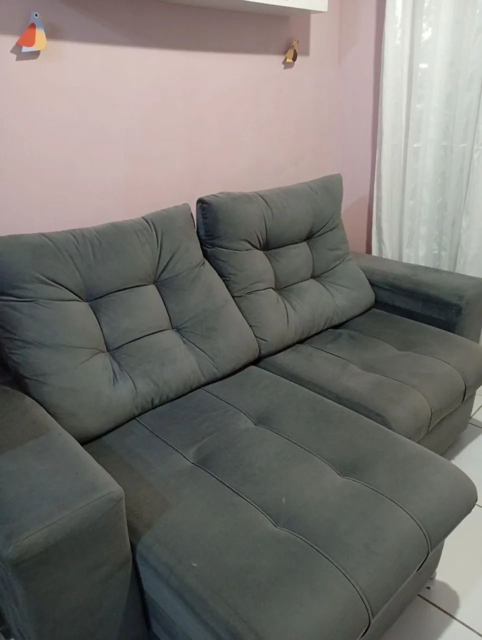 Sofá retrátil 2 lugares