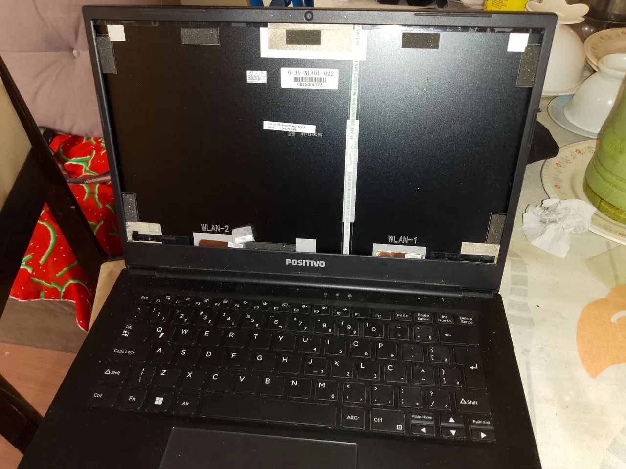 Carcaça do positivo NL40BAT-4 com teclado bem conservada - Foto 5