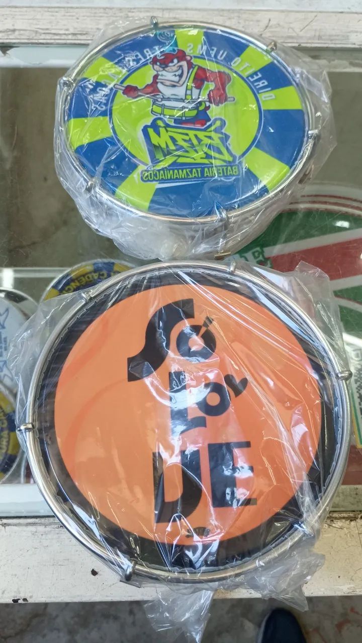 Tamborim 6" polegadas profissional Aço Inox na promoção  - Foto 2
