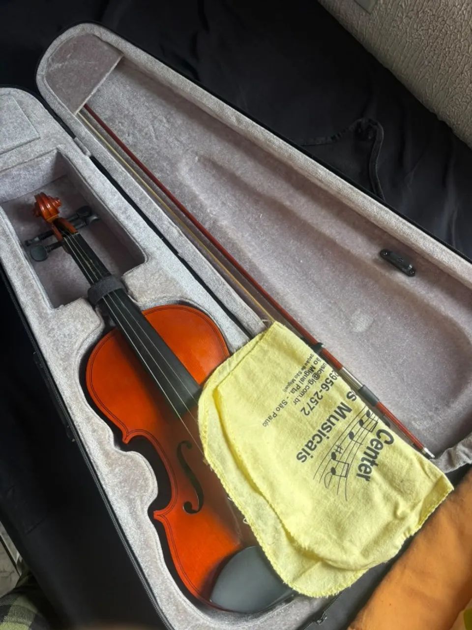 Violino Schieffer com arco, estojo e breu - Foto 2