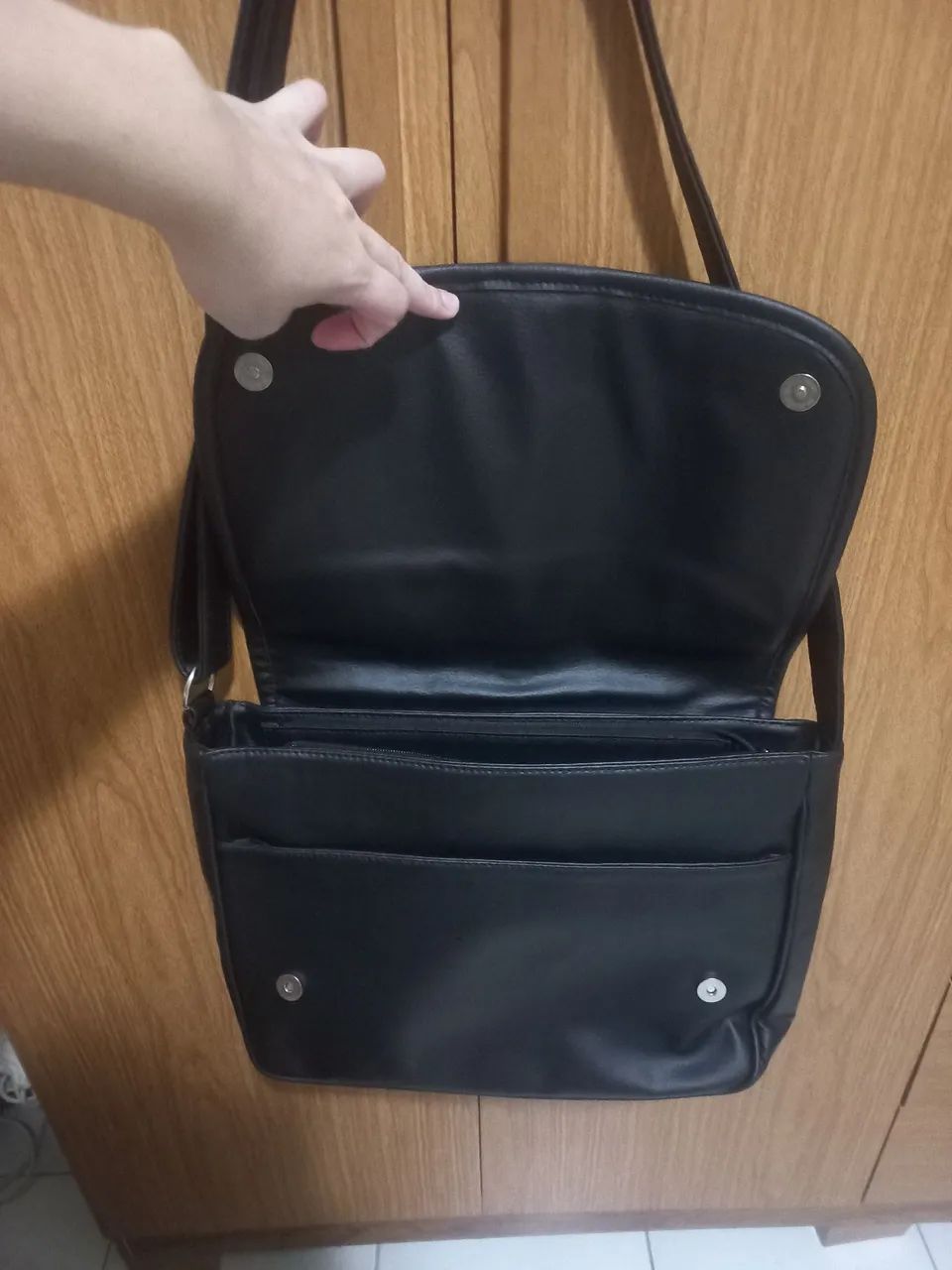 Bolsa transversa de couro  - Foto 2