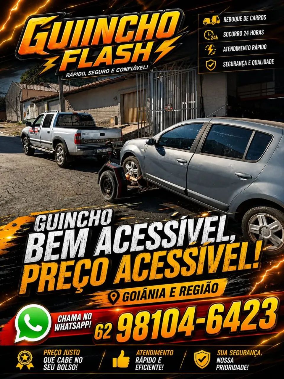 Reboque / fretes / guincho / socorro mecânico 