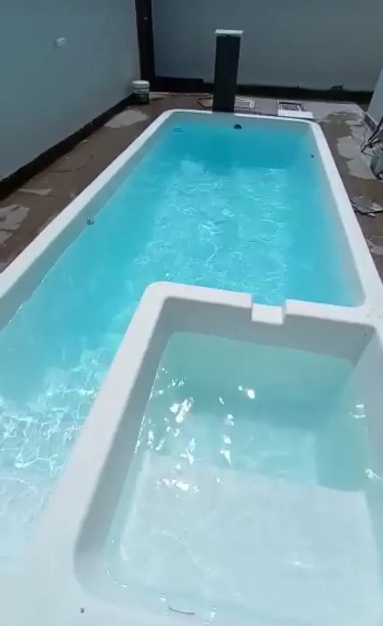 Piscina de fibra com SPA integrado  - Foto 2