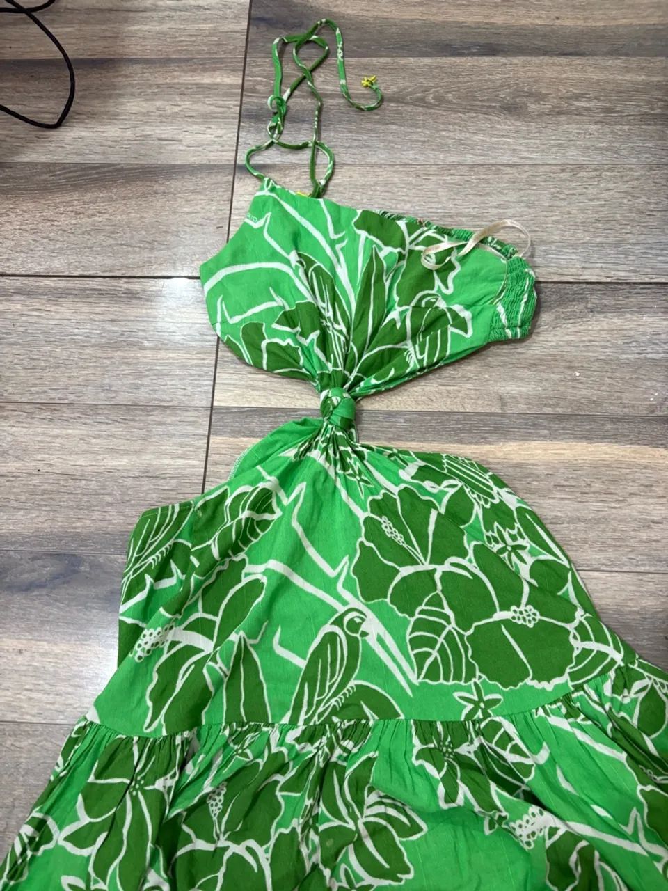 Vestido Farm verde tamanho P - Foto 3