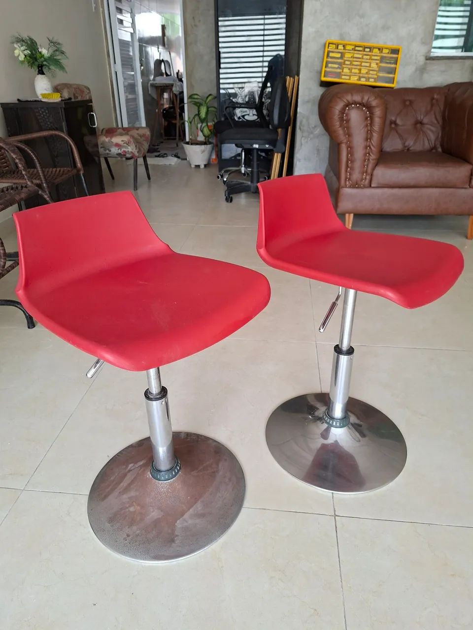 Par de banquetas pistão a gás  - Foto 4