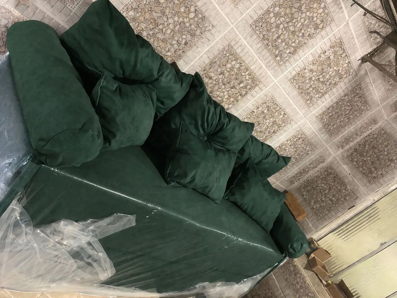 Sofa cama 8 almofadas de fábrica 