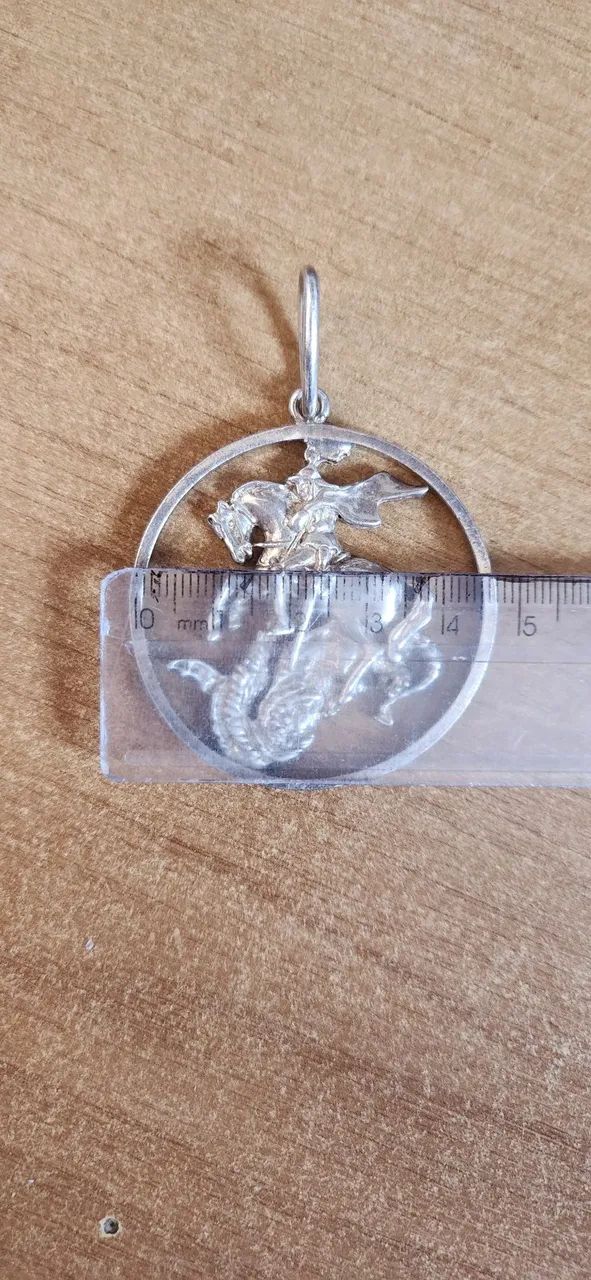 Medalha prata de São Jorge - Foto 4