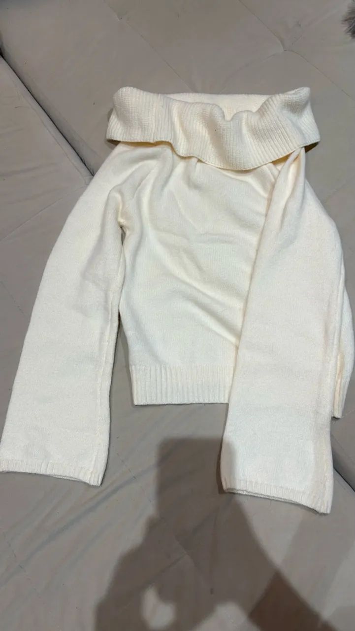 Blusa de frio lã, tomara que caia  - Foto 3