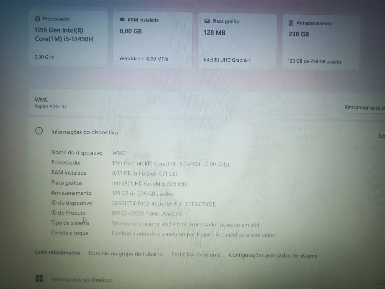 Notebook Acer Aspire 5  - Foto 3