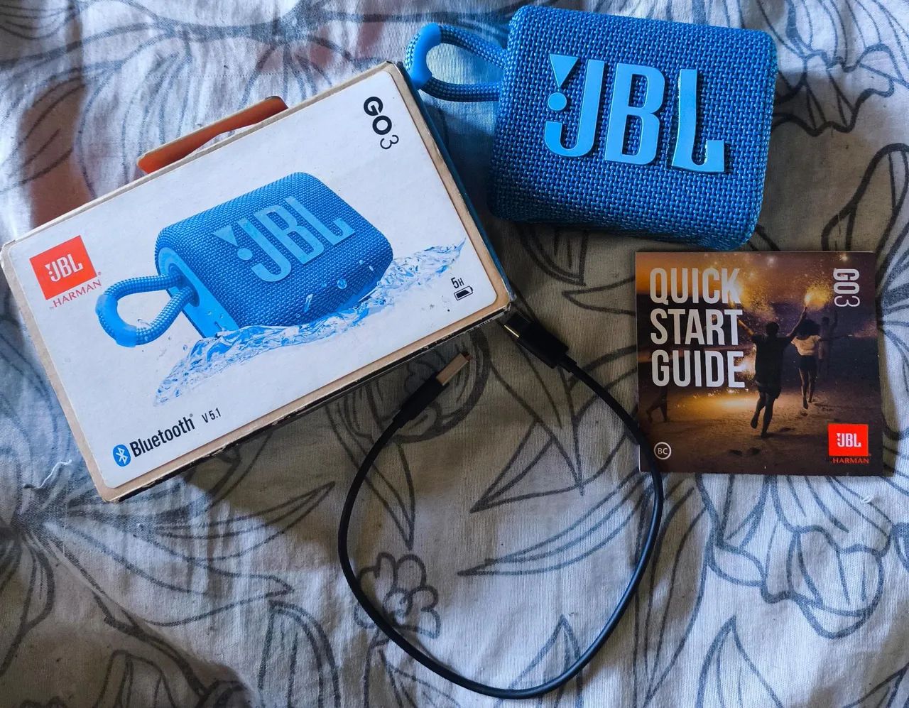 Caixa de som jbl Go 3 azul