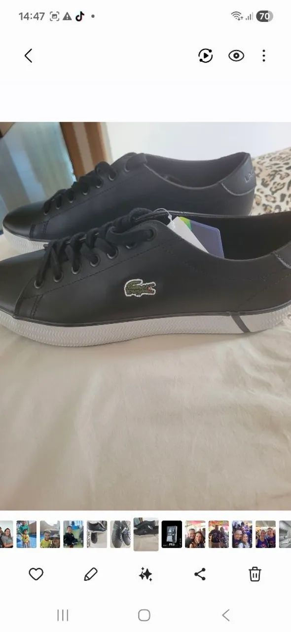 Sapato lacoster masculino