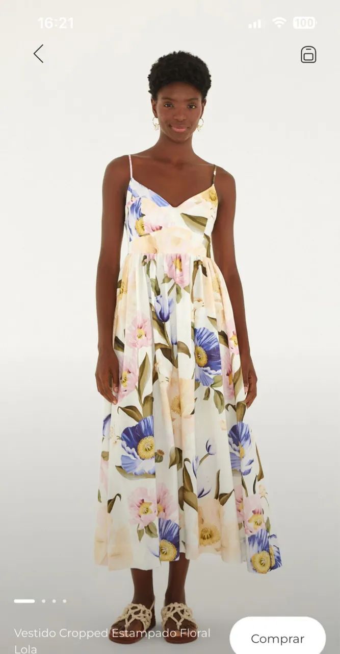 Vestido estampado farm 