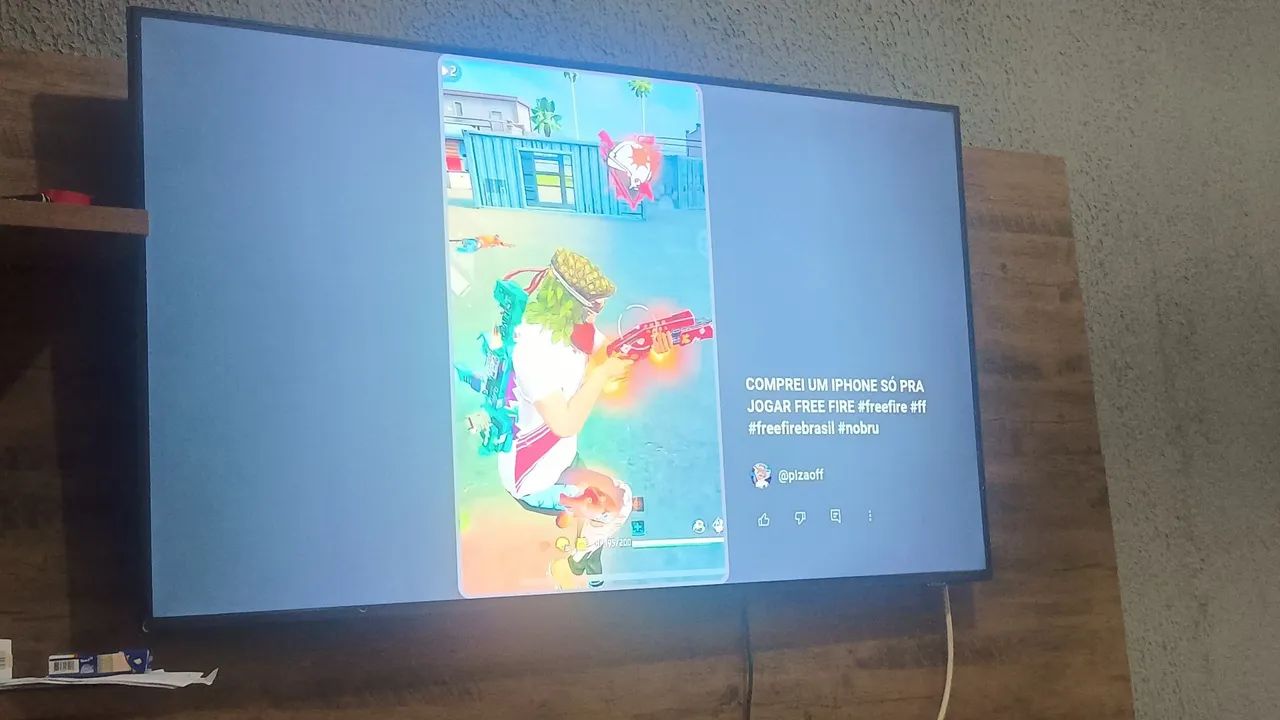 Troco tv 50 polegadas semi nova por motor da hoggar.