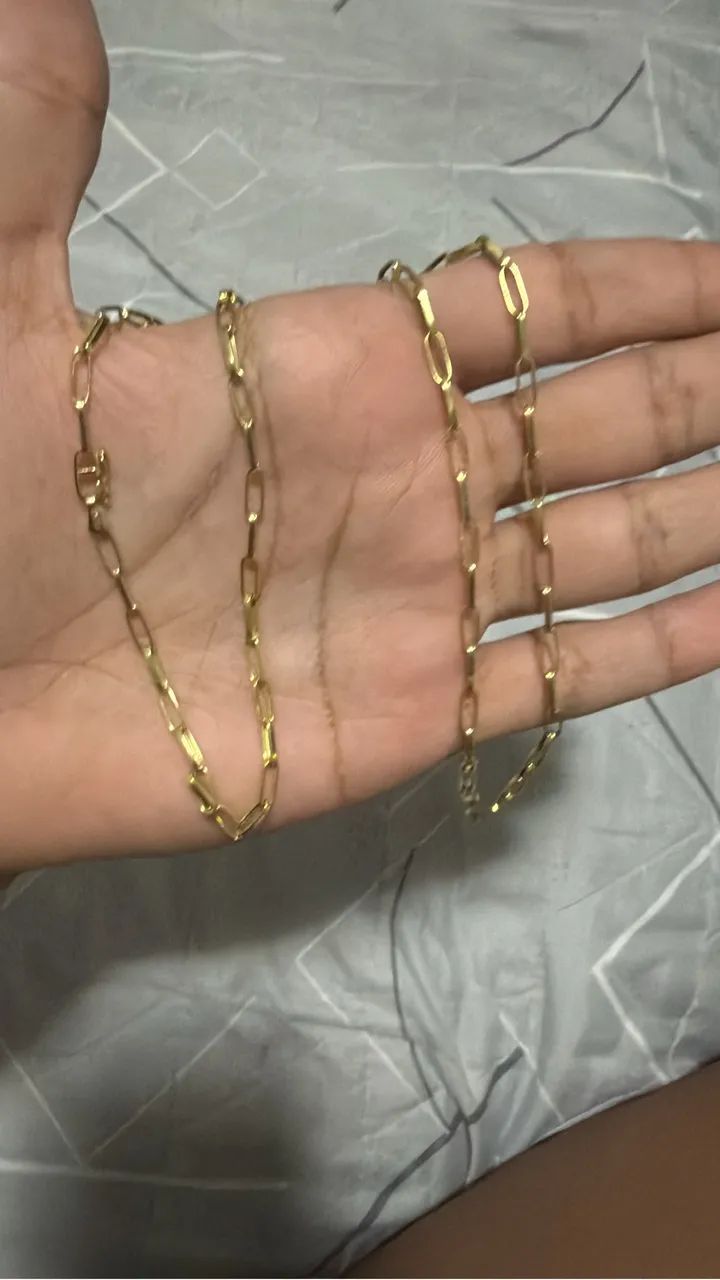 Corrente de ouro 18k legítimo 4,4 g