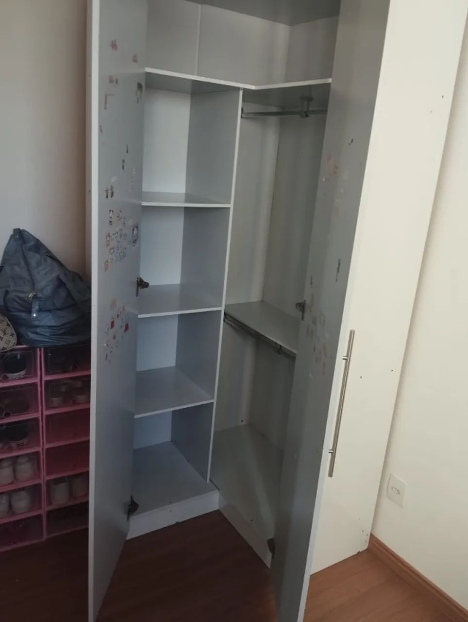 Guarda roupa infantil + cama solteiro - Foto 4