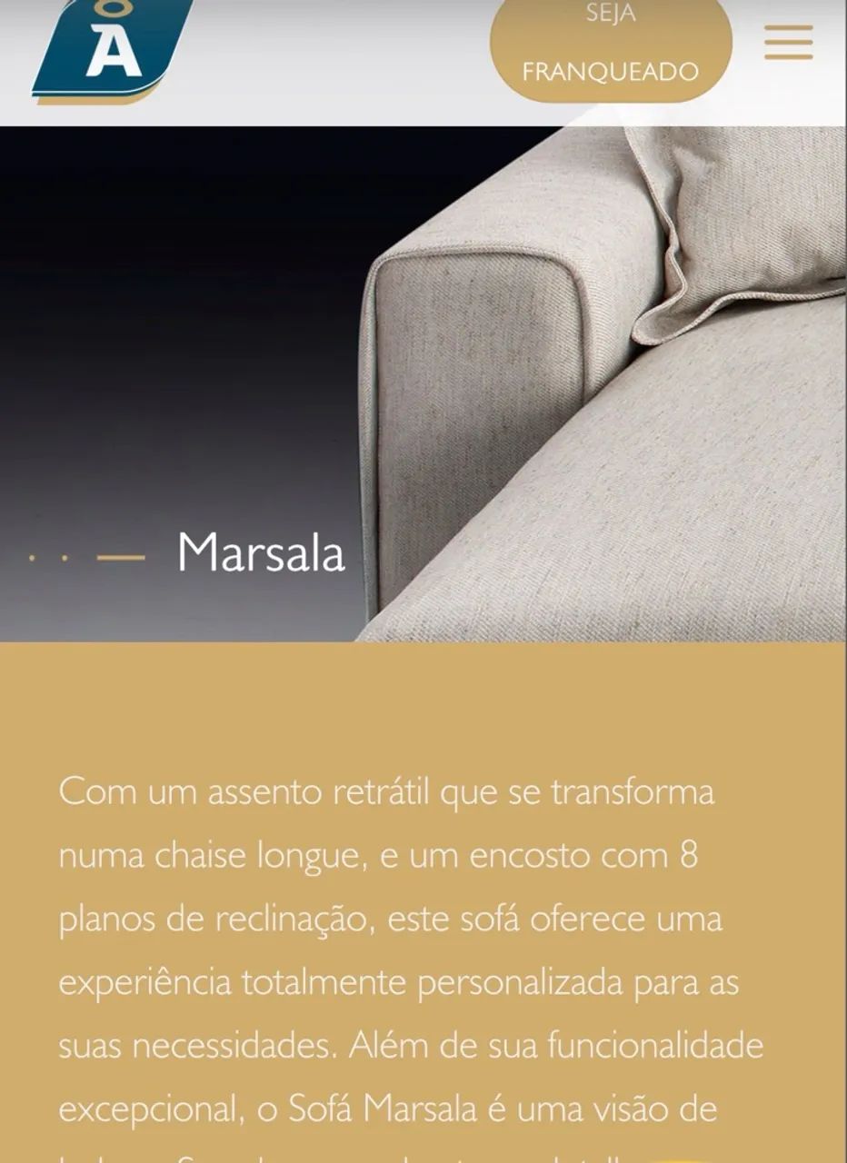 Sofa retratil Marsala Anjos Colchoes 2,3 metros - Foto 3
