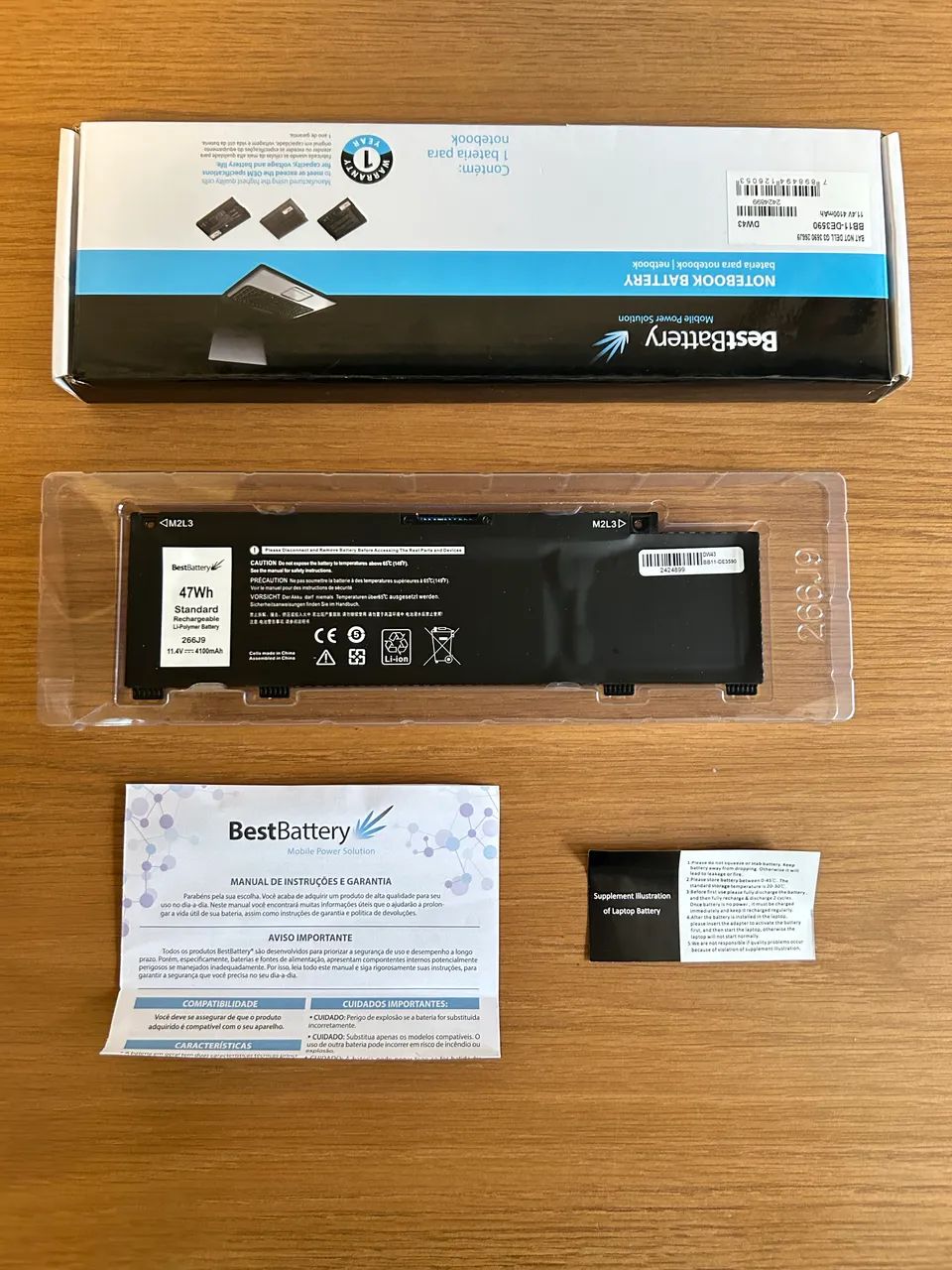 Bateria Dell G3 3500 Nova (sem uso) 47Wh 11.4V