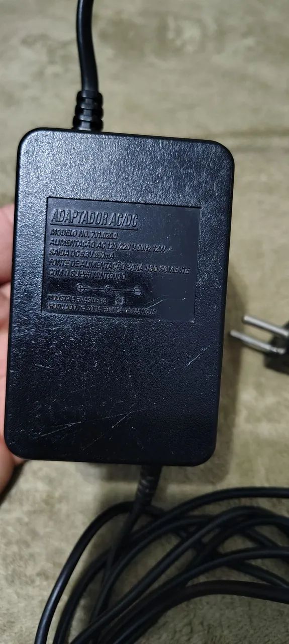 fonte de super Nintendo chaveada 127 e 220v original funcionando  - Foto 3