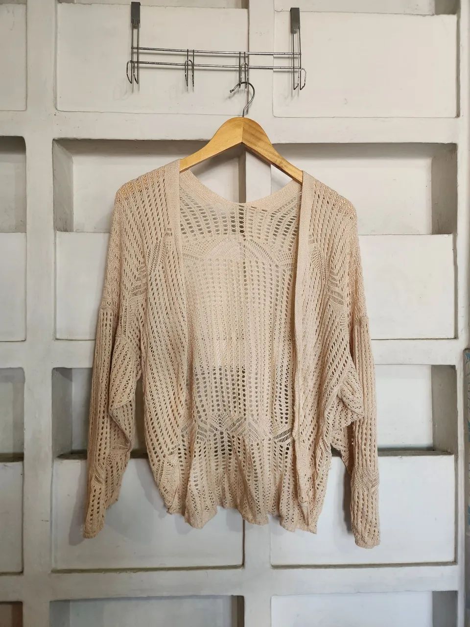 3° Peça/Casaquinho de Croché Plus Size