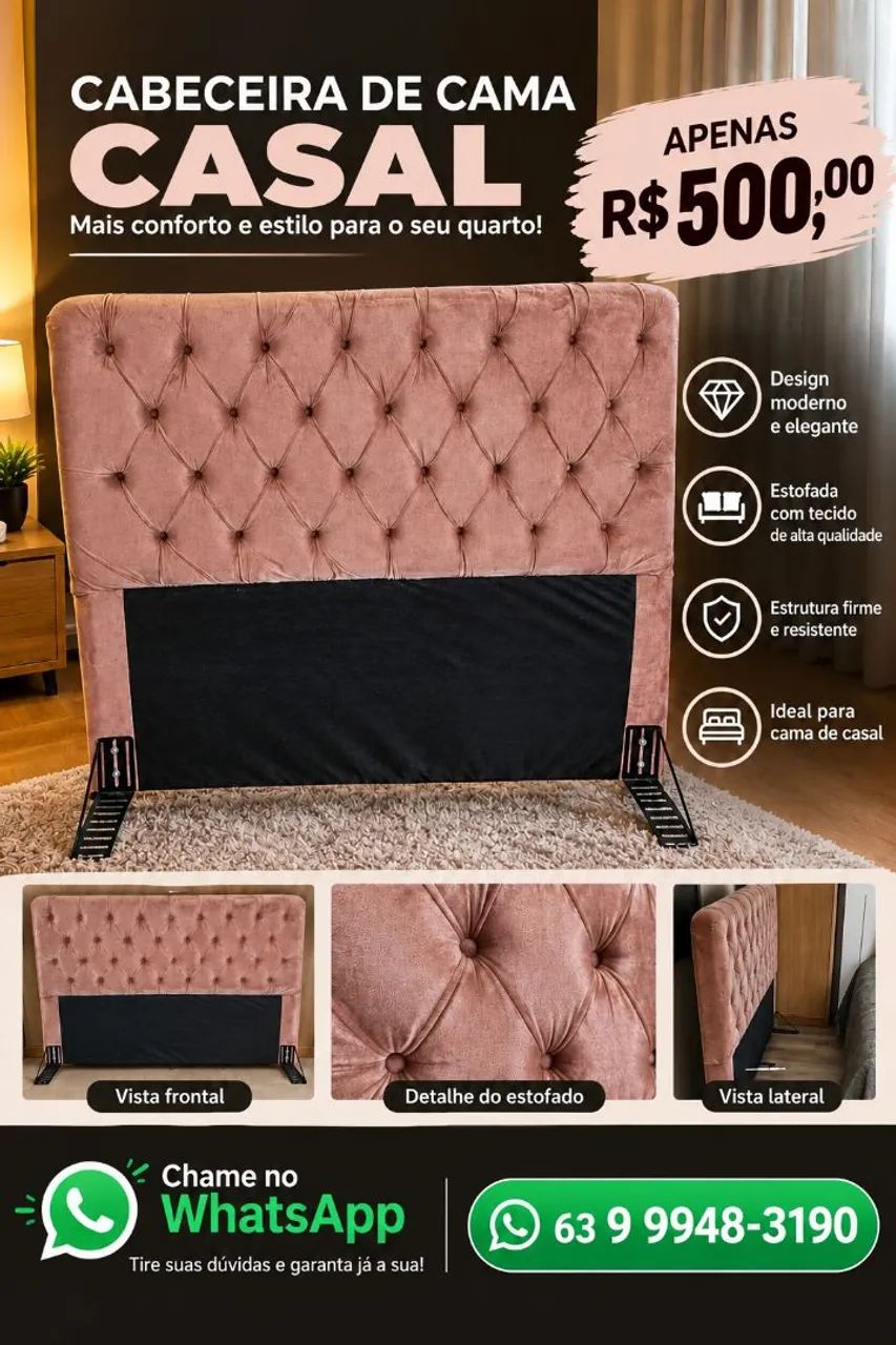 Cabeceira de cama de Casal