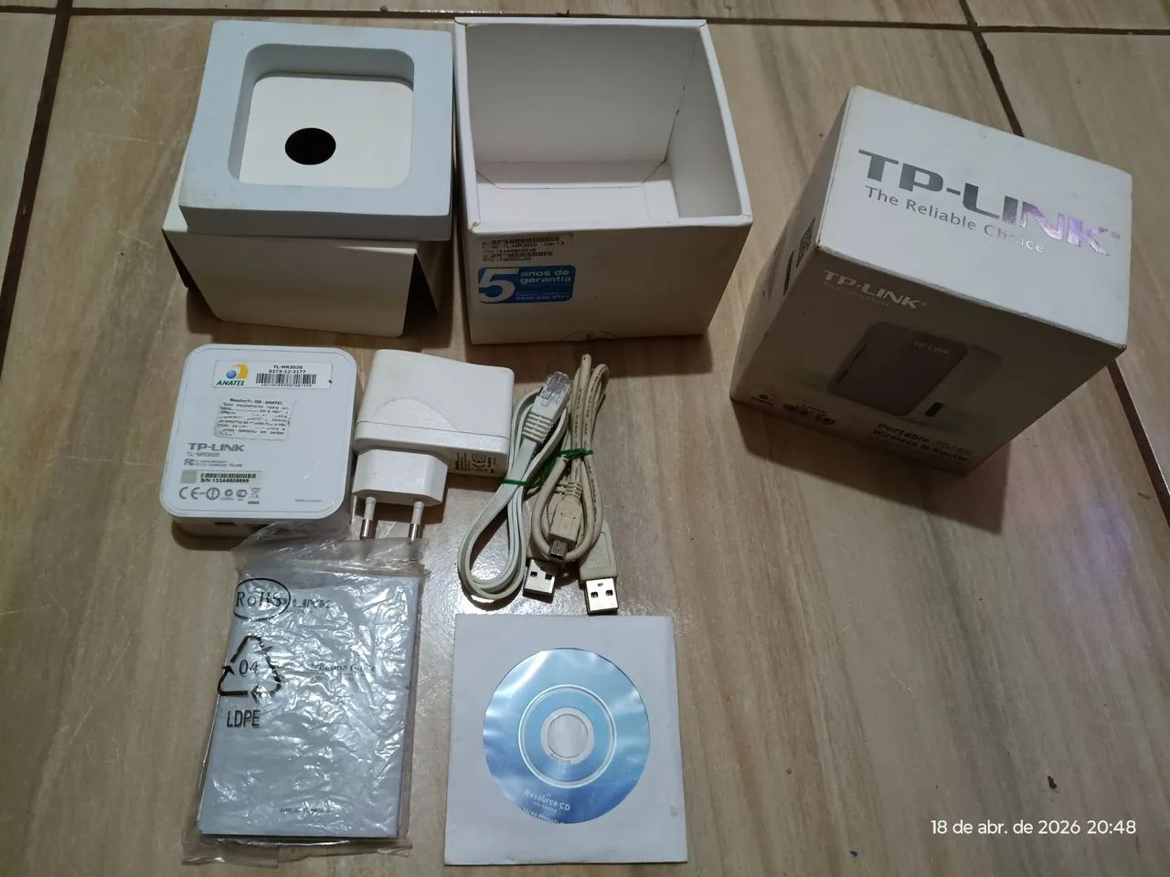 Roteador TP-LINK TL-MR3020 - Foto 5