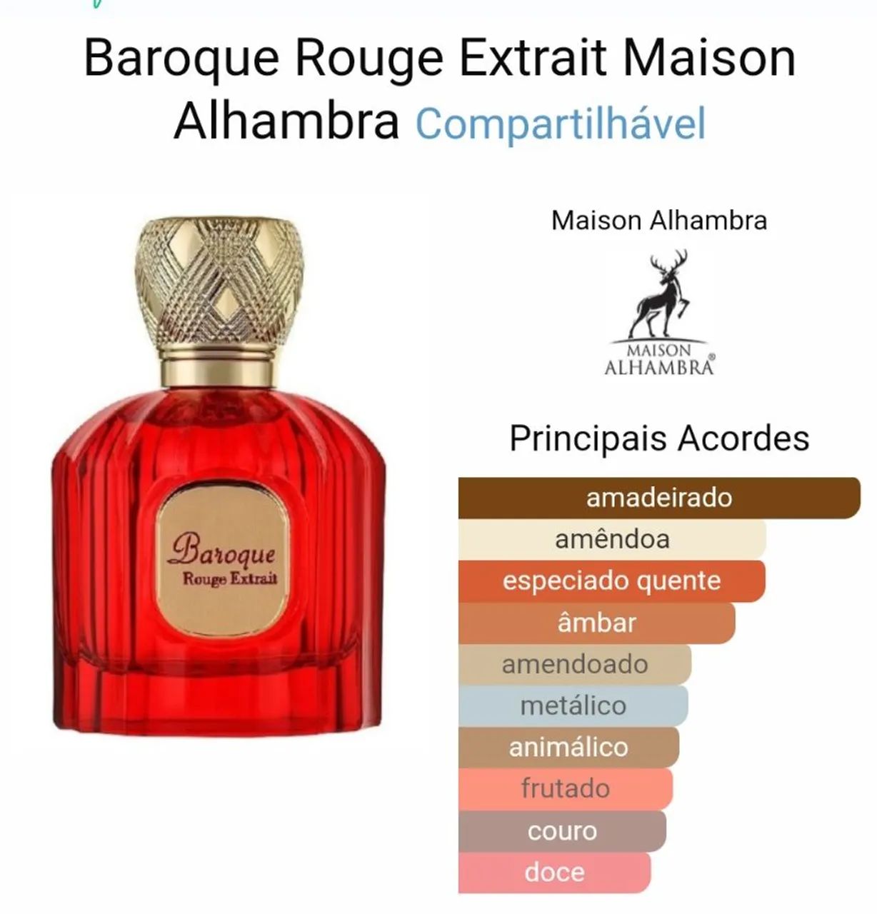 Perfume Árabe Baroque Extreme - 100% Original - lacrados  - Foto 5
