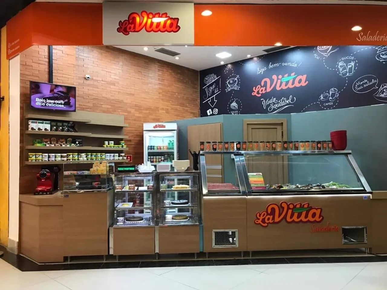 Expositor de alimentos. Balcão frio, quente, refrigerado e caixa.  - Foto 5