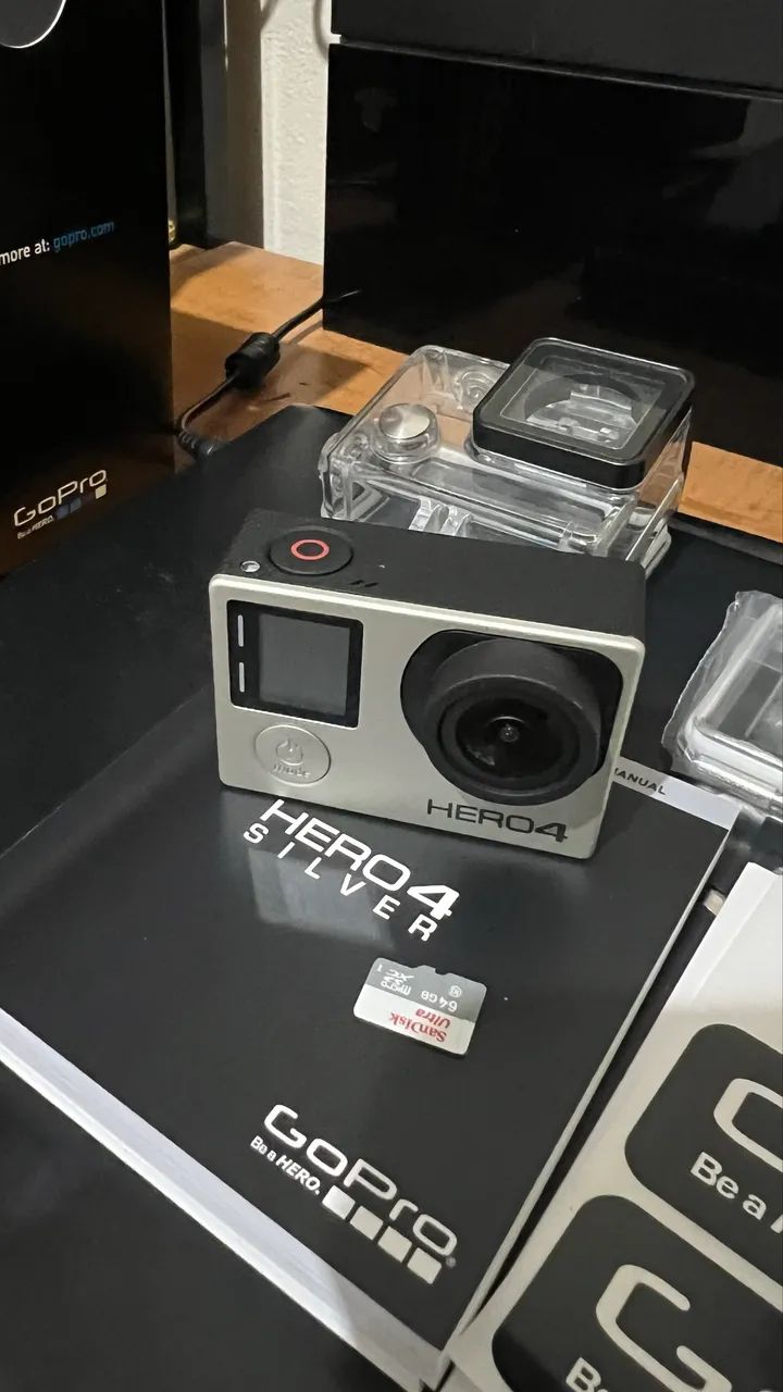 GoPro Hero 4 Silver (na caixa excelente estado) - Câmeras e